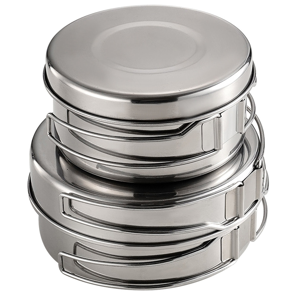 Camping Outdoor Cooking Set - 1Set Outdoor Stainless Steel Camping Cookware