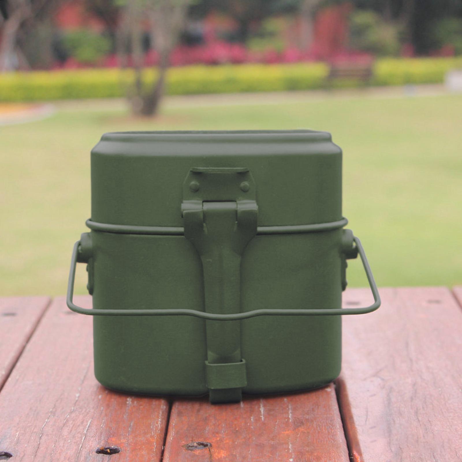 Camping Cooking Box Set - Outdoor Cooking Pot Set Aluminum Lunch