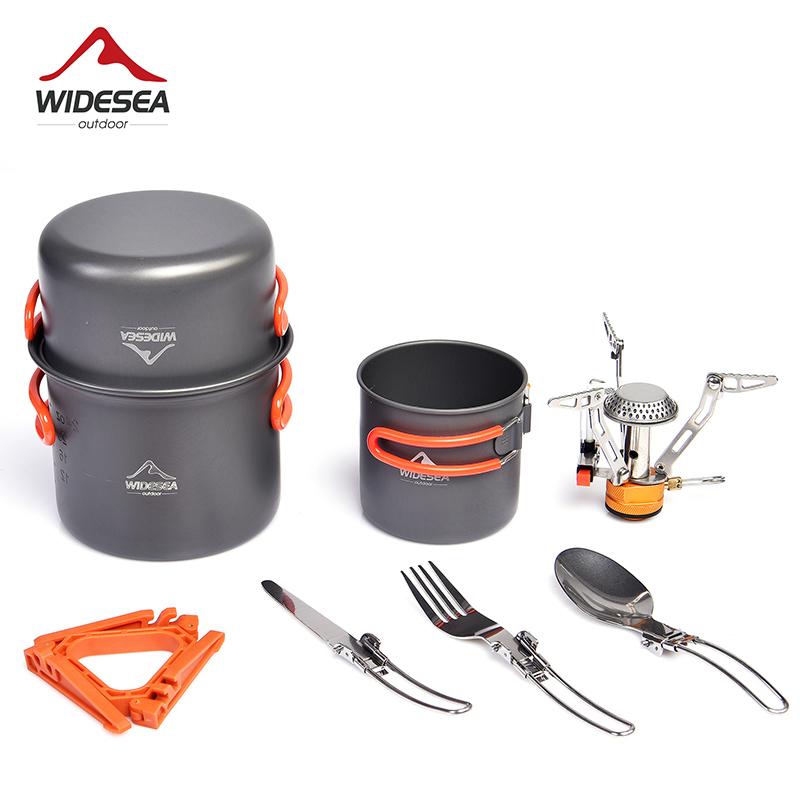 Camping Outdoor Cooking Set - Widesea Camping Cookware Set Outdoor Tableware