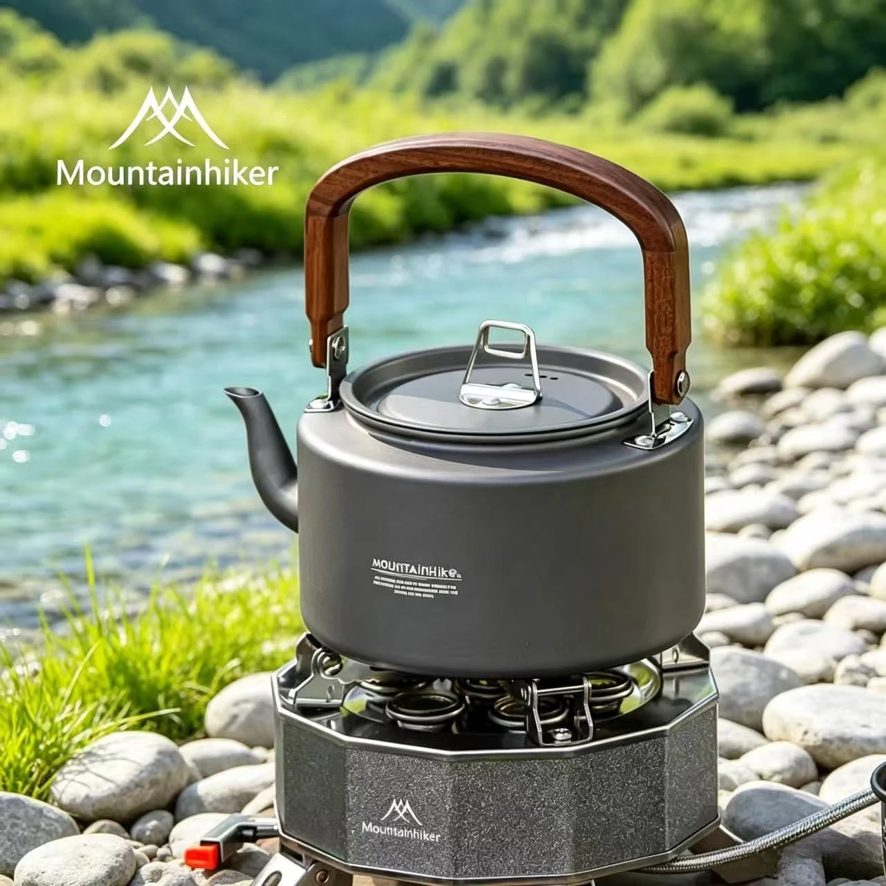 Camping Cooking Set 2 Person - Camping1.4L Tea Kettle Aluminum Alloy Construction,