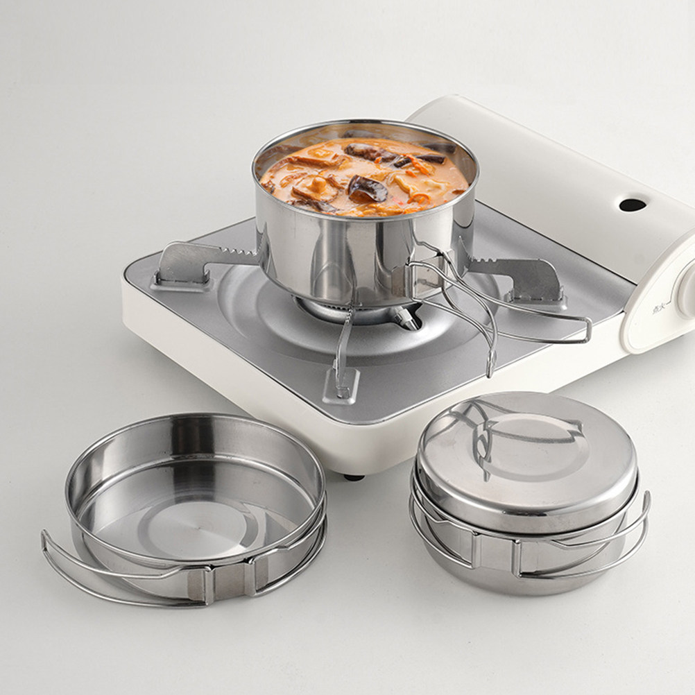 1Set Outdoor Stainless Steel C - Camping Outdoor Cooking Set review and price