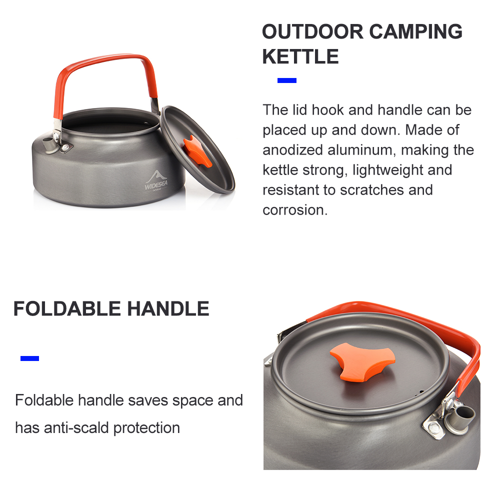 Widesea 1.1L 2L1.5L Camping Wa - Camping Cooking Full Set review and price