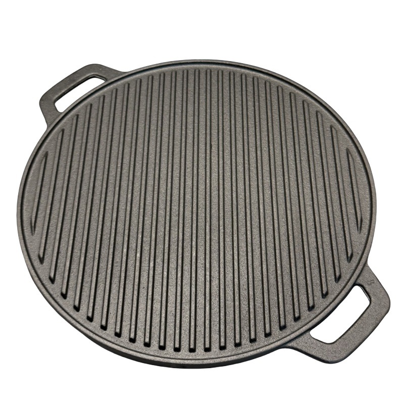 Double Sided Striped Cast Iron - Skillet Cast Iron Camp review and price