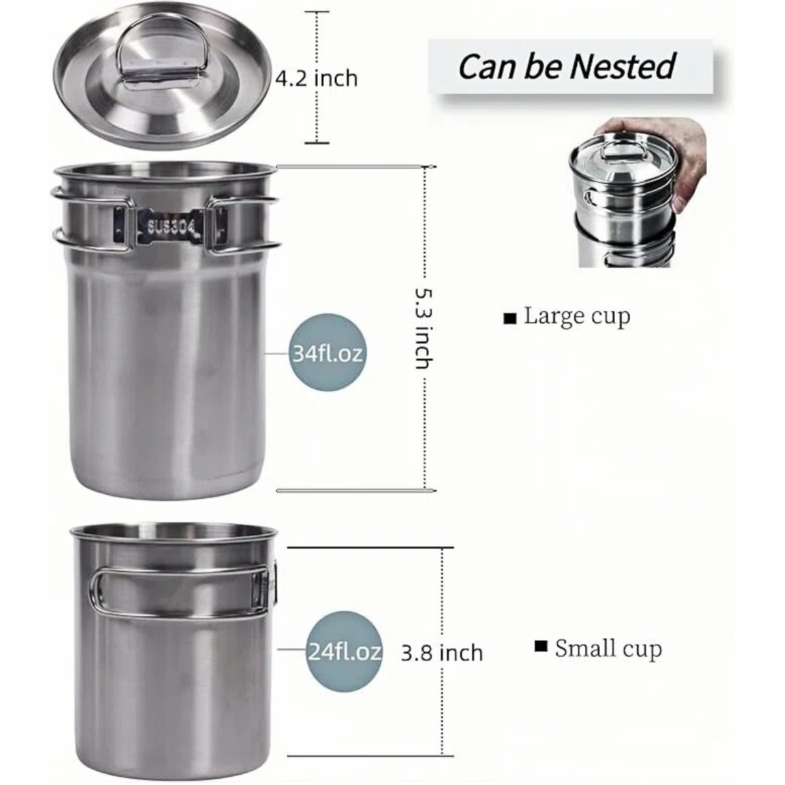 Foldable Camping Cups Mugs Cam - Camping Outdoor Cooking Set review and price