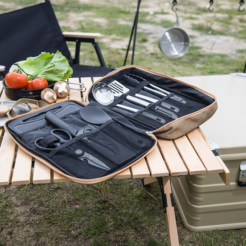 8pcs Camping Kitchen Cookware  - Camping Outdoor Cooking Set review and price