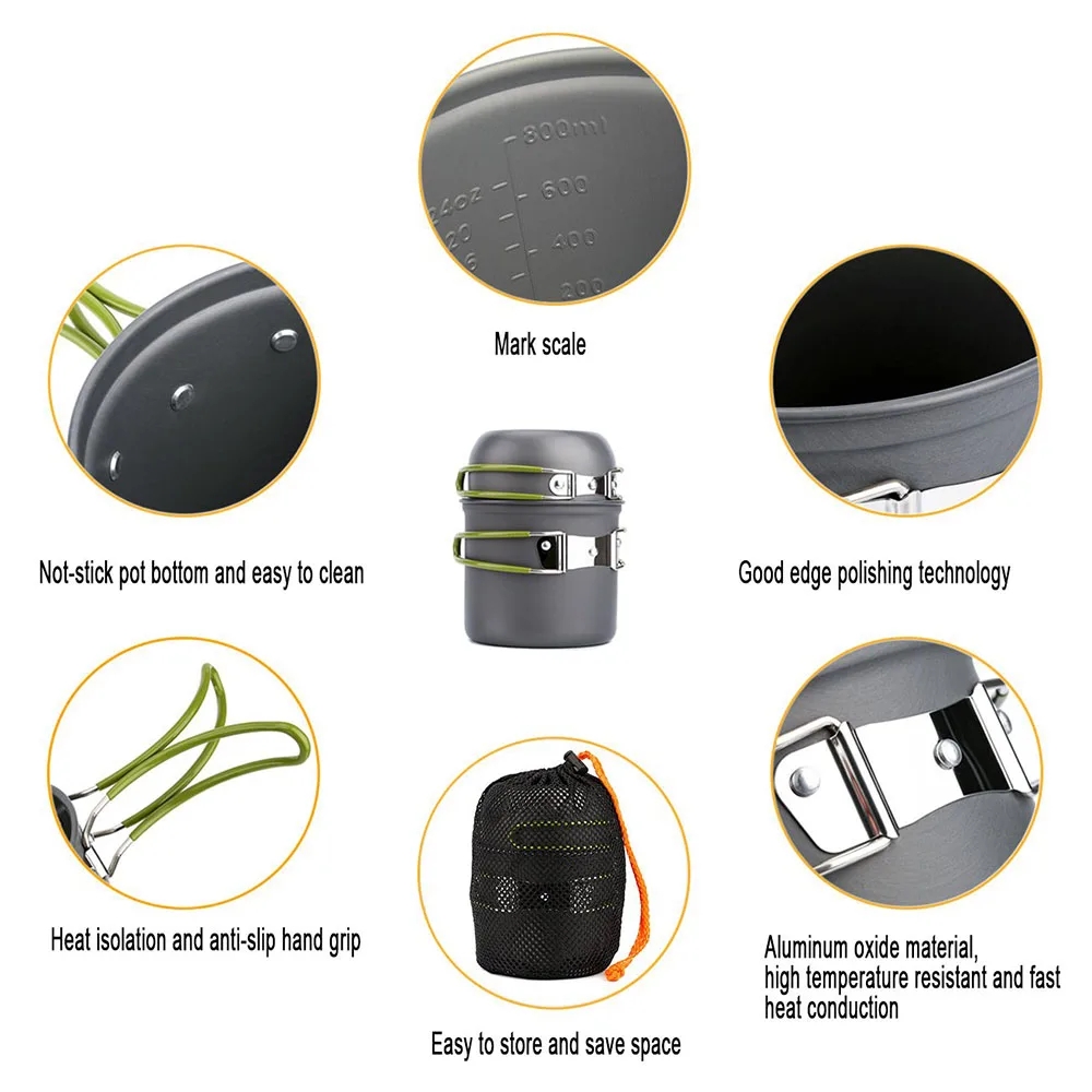 Camping Cookware Mess Kit Ultr - Camping Cooking Recipes review and price