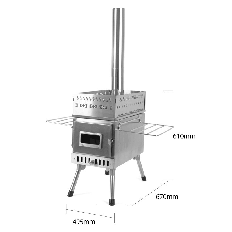 Stainless Steel Folding Wood B - Camping Cooking Fire Pit review and price