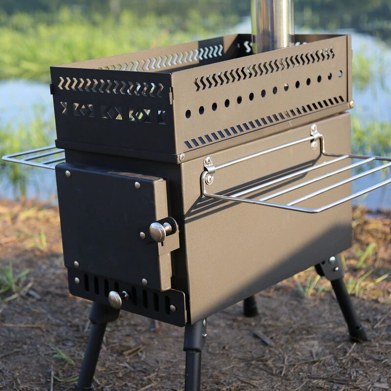 Stainless Steel Folding Wood B - Camping Cooking Fire Pit review and price