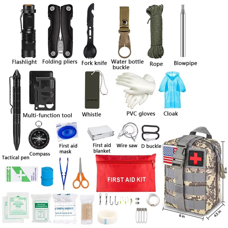 Survival First Aid Kit Surviva - Camping Cooking Set With Bag review and price
