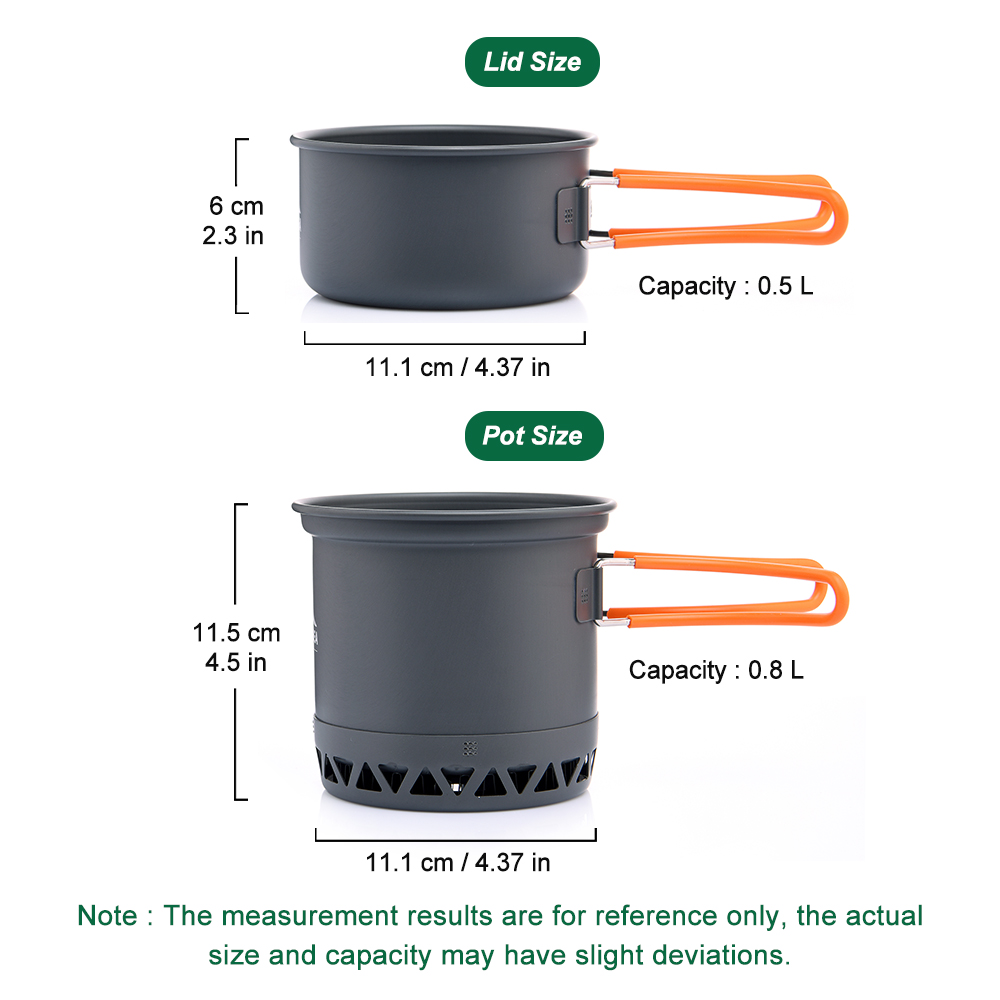Outdoor Camping Pot 1.3L 2.3L  - Camping Cooking Set 2 Person review and price