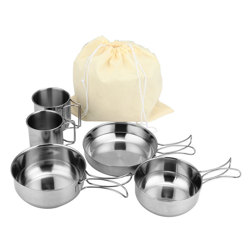 Foldable 5-piece Cups Kitchen  - Camping Cooking Box Set review and price