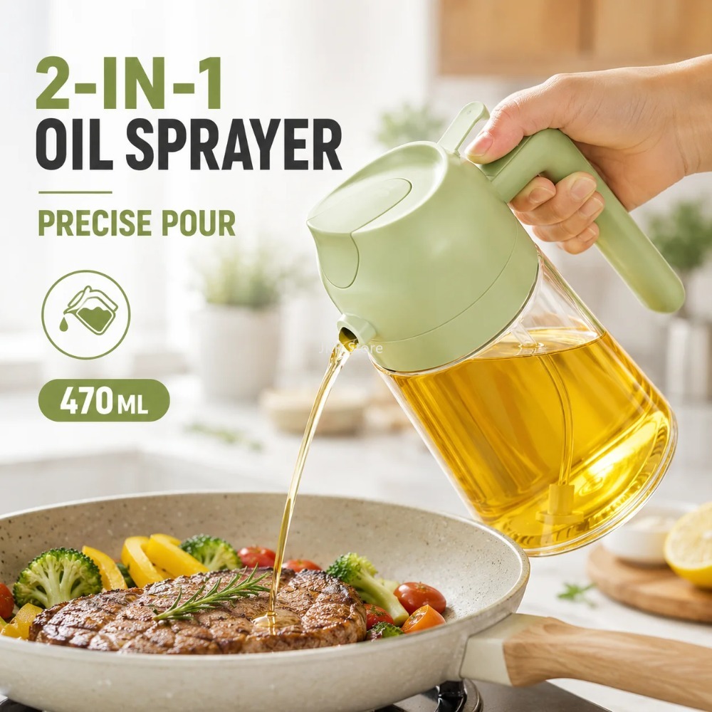 2 in 1 Olive Oil Sprayer Dispe - Camping Cooking Bbq review and price