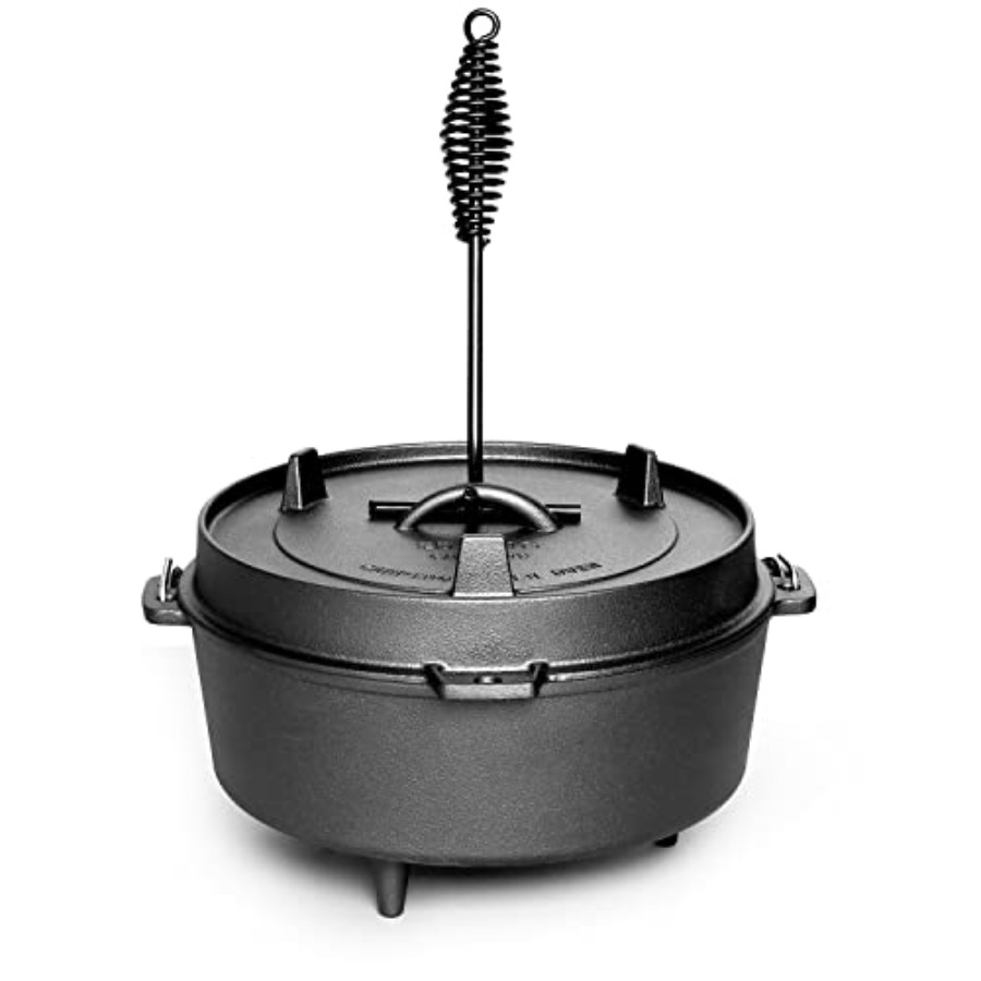 Pre-Seasoned Cast Iron Dutch O - Skillet Cast Iron Camp review and price