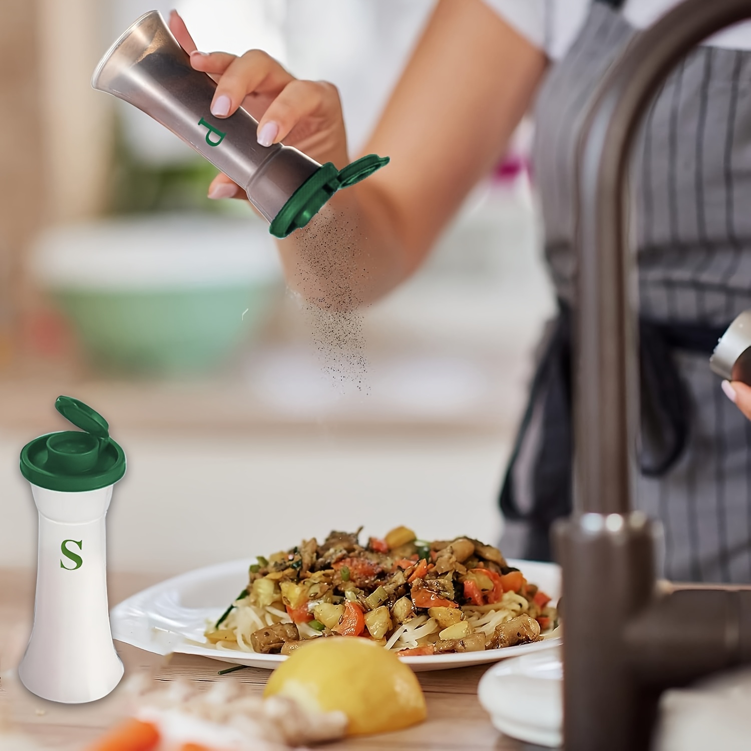 2pcs Large Salt & Pepper Shake - Camping Cooking Full Set review and price