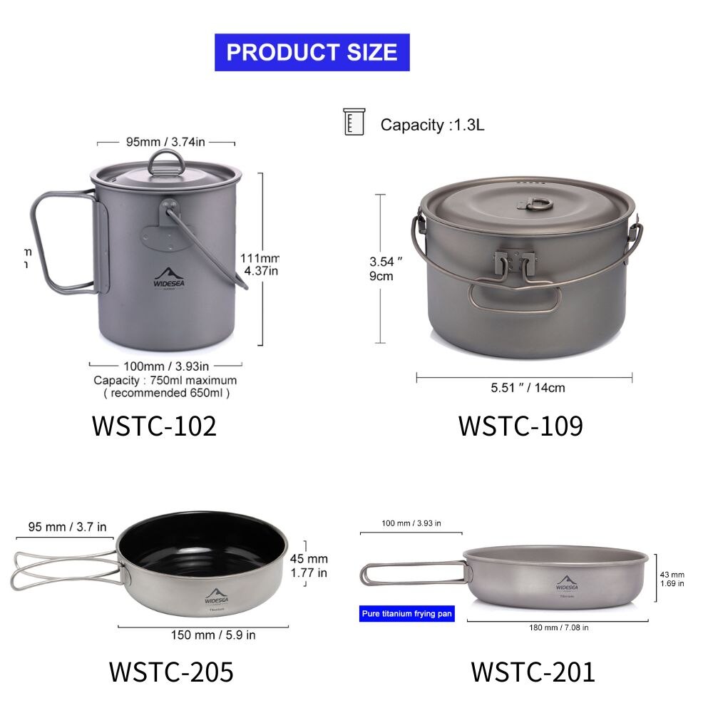 Widesea Camping Tableware Tita - Camping Cooking Recipes review and price