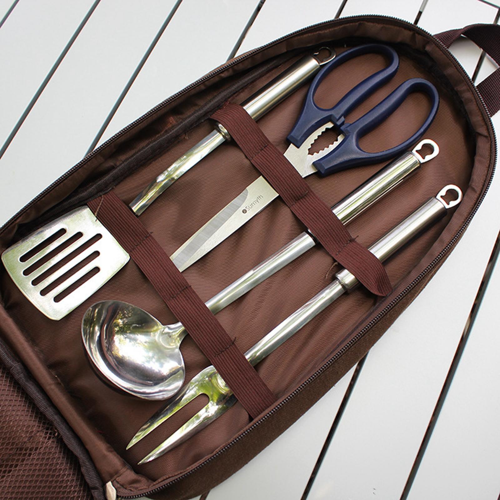 7pcs Camping Kitchen Utensil S - Camping Cooking Set With Bag review and price