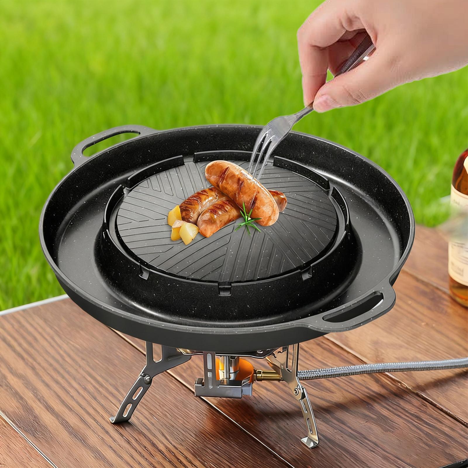 2-in-1 Grill & Hot Pan for Sto - Camping Cooking Table review and price