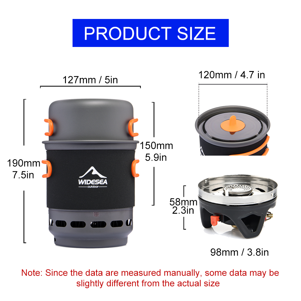 Widesea Camping Cooking System - Camping Cooking Set 2 Person review and price