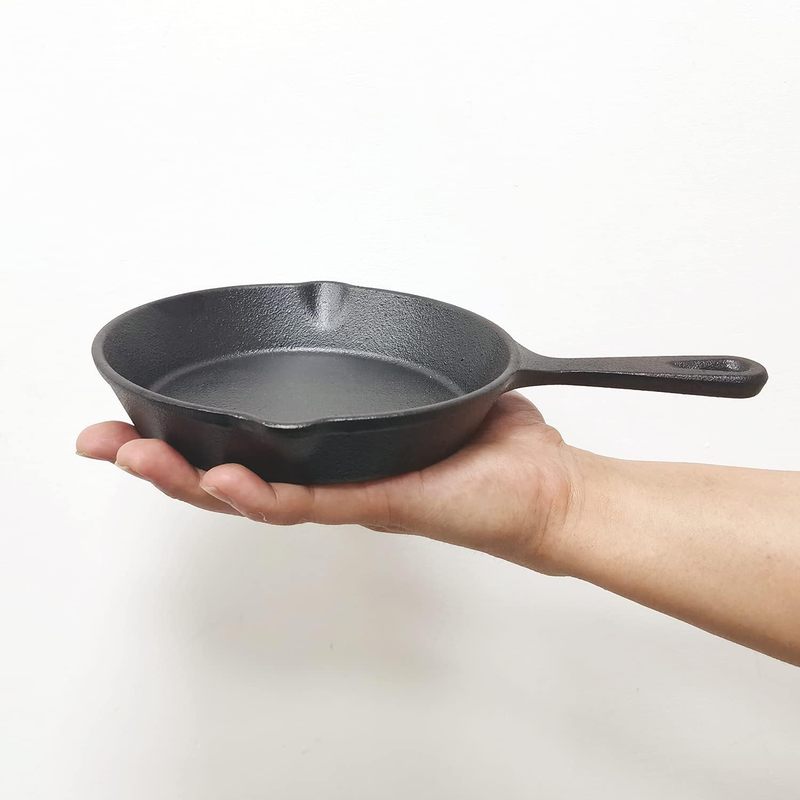 6 Inch Cast Iron Skillet, Fryi - Skillet Cast Iron Camp review and price