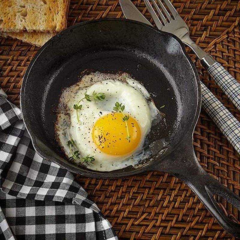 6 Inch Cast Iron Skillet, Fryi - Skillet Cast Iron Camp review and price