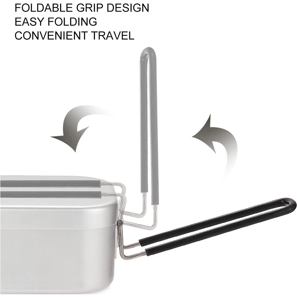 800ML Aluminum Lunch Boxes Out - Camping Outdoor Cooking Set review and price