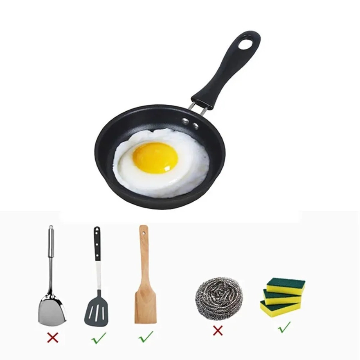Mini Frying Pan with Handle Po - Skillet Cast Iron Camp review and price