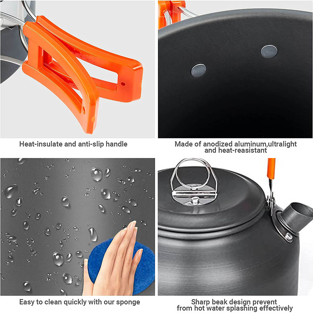 1pcs/1set Camping Cookware Kit - Camping Cooking Recipes review and price