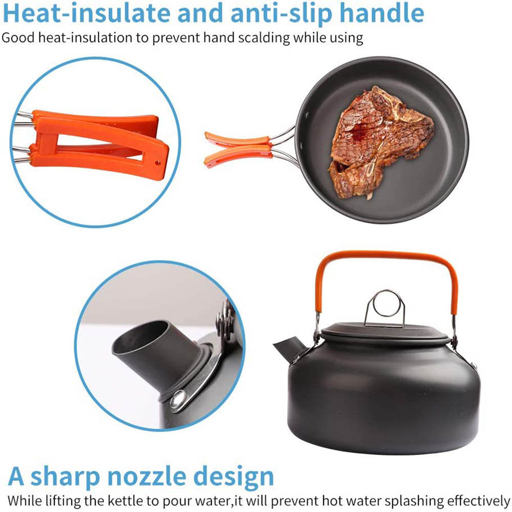 1pcs/1set Camping Cookware Kit - Camping Cooking Recipes review and price