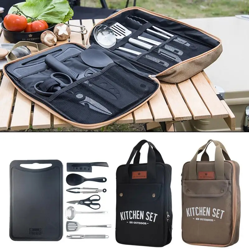 8pcs Camping Kitchen Cookware  - Camping Cooking Recipes review and price