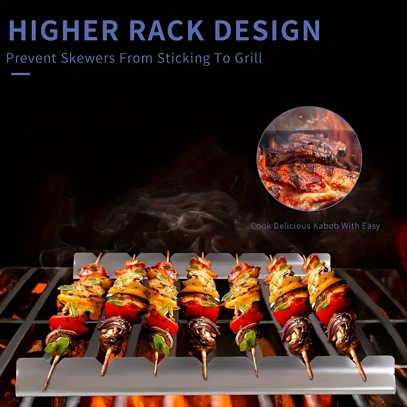 2pcs Kebab Rack Kebab Stands S - Camping Cooking Full Set review and price