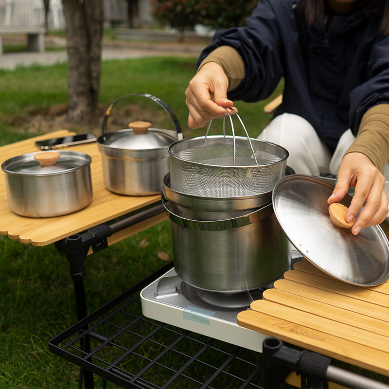 NOBANA Newest Outdoor Stainles - Camping Cooking Full Set review and price