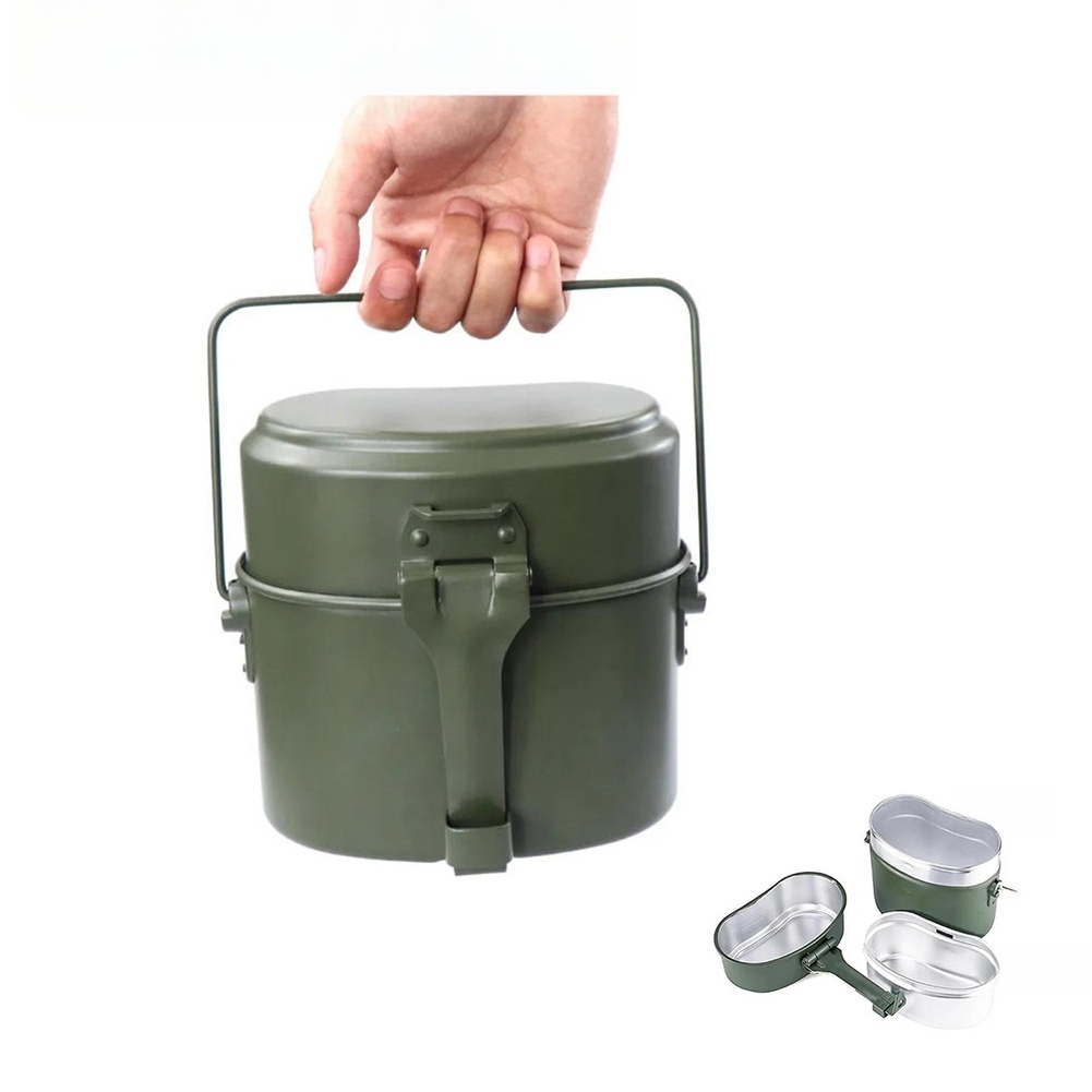 3 Pcs Aluminum Lunch Box Set 6 - Camping Cooking Box Set review and price