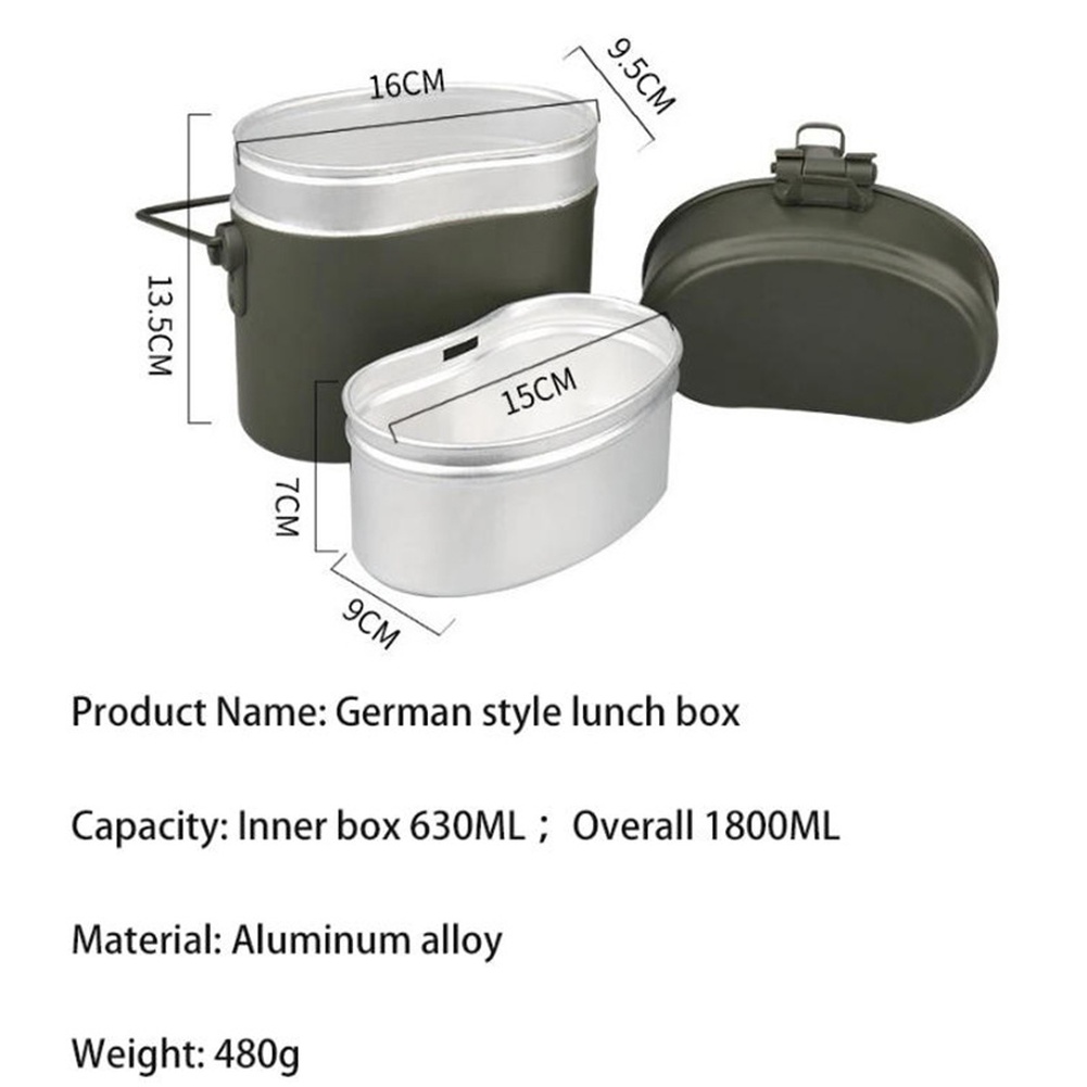 3 Pcs Aluminum Lunch Box Set 6 - Camping Cooking Box Set review and price