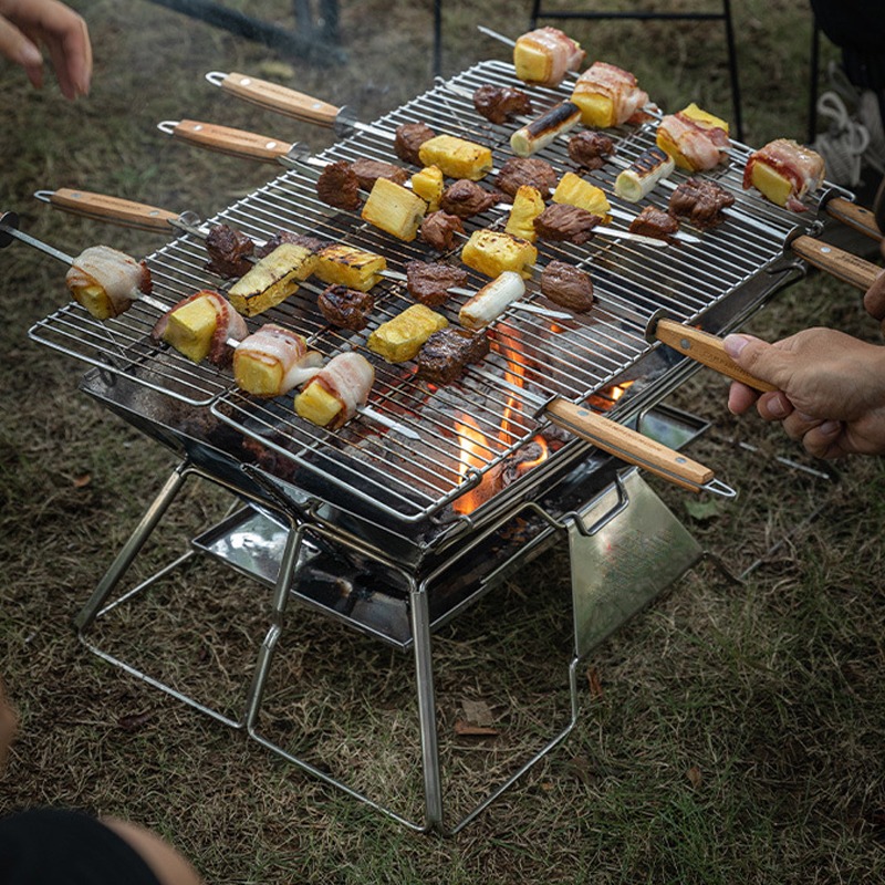 Portable Campfire Fire Pit BBQ - Camping Cooking Fire Pit review and price