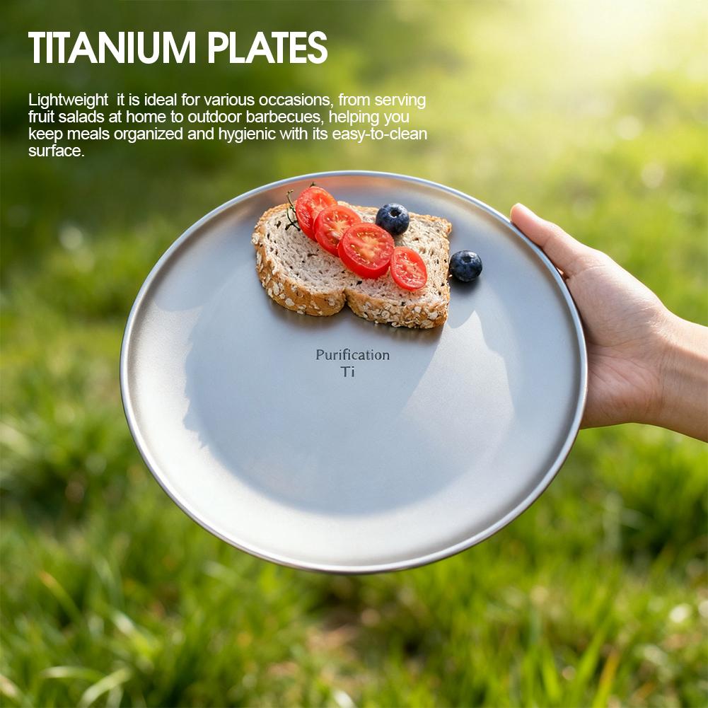 Pure Titanium Camping Plate Ul - Camping Cooking Plate review and price