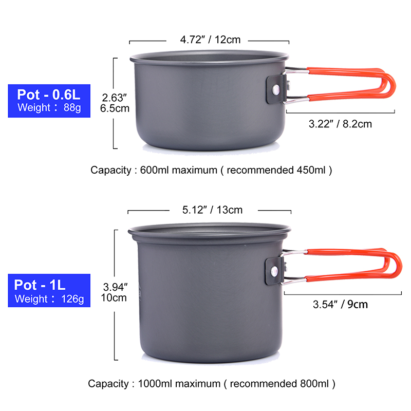 Widesea Camping Cookware Set O - Camping Outdoor Cooking Set review and price