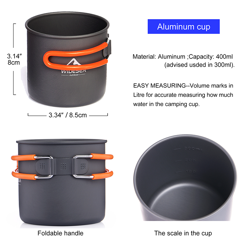 Widesea Camping Cookware Set O - Camping Outdoor Cooking Set review and price