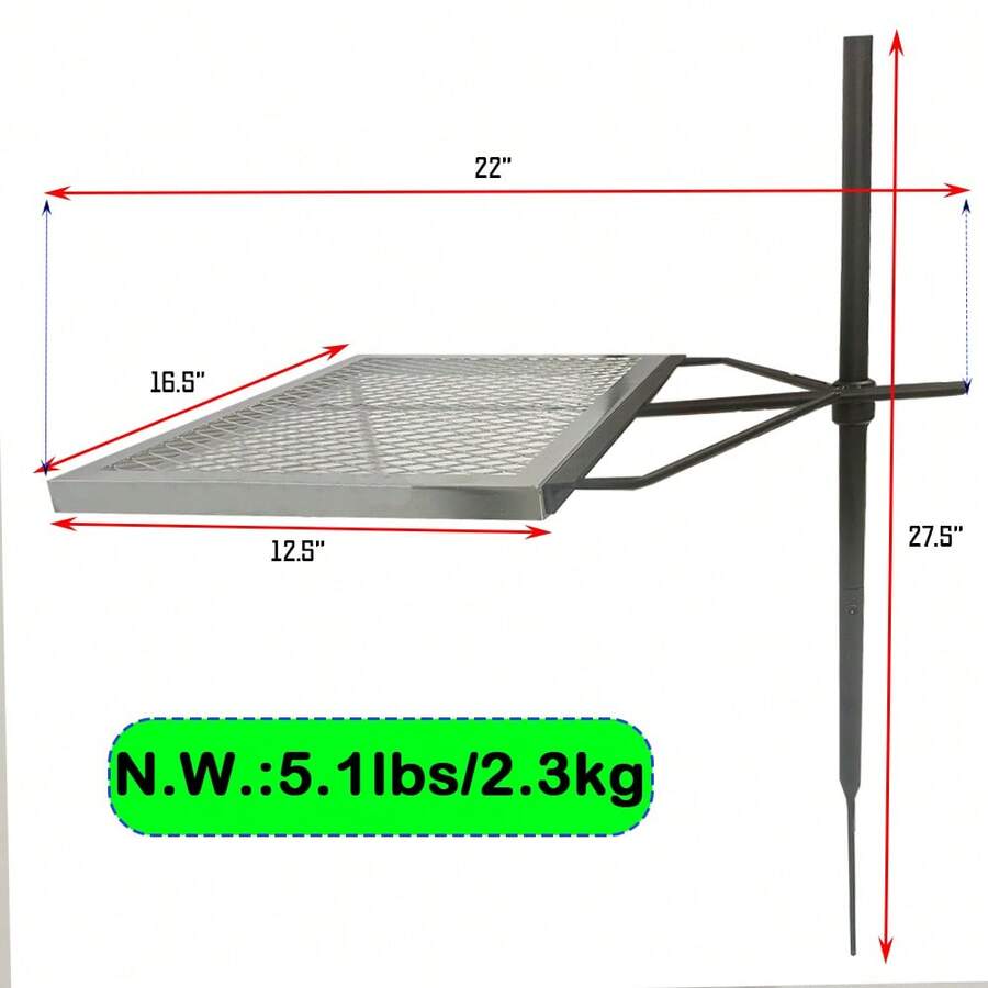 360 ° Adjustable Rotating Camp - Camping Cooking Fire Pit review and price