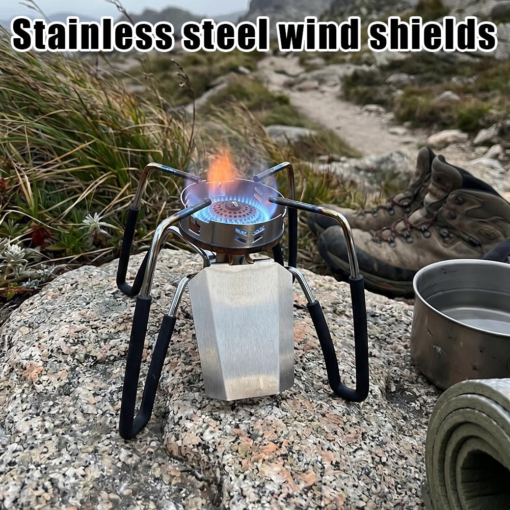 304 Stainless Steel Stove Wind - Camping Cooking Set With Bag review and price