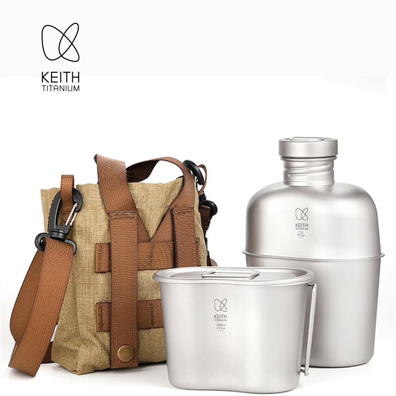 KEITH  Pure Titanium Canteen M - Camping Outdoor Cooking Set review and price
