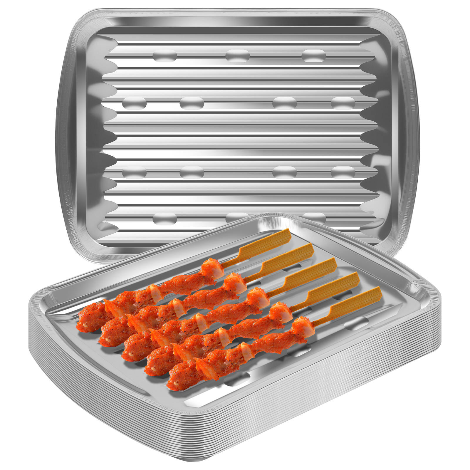 Aluminum Foil Trays Non-Stick  - Camping Cooking Bbq review and price
