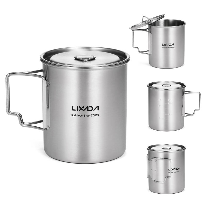 Lixada 750ml Cup Outdoor Stain - Camping Cooking Set With Bag review and price
