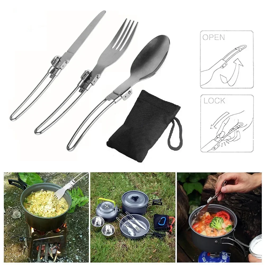 1 Set Outdoor Camping Picnic C - Camping Cooking Set With Bag review and price