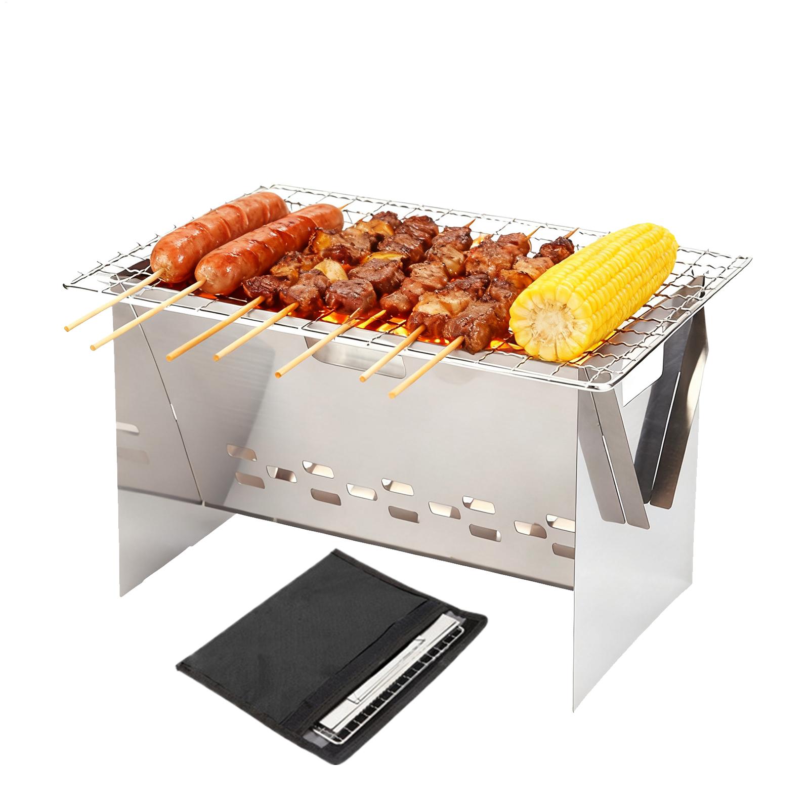 Stainless steel Charcoal Grill - Camping Cooking Fire Pit review and price