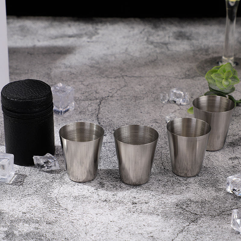 Stainless Steel Shot Glass Set - Camping Cooking Set With Bag review and price