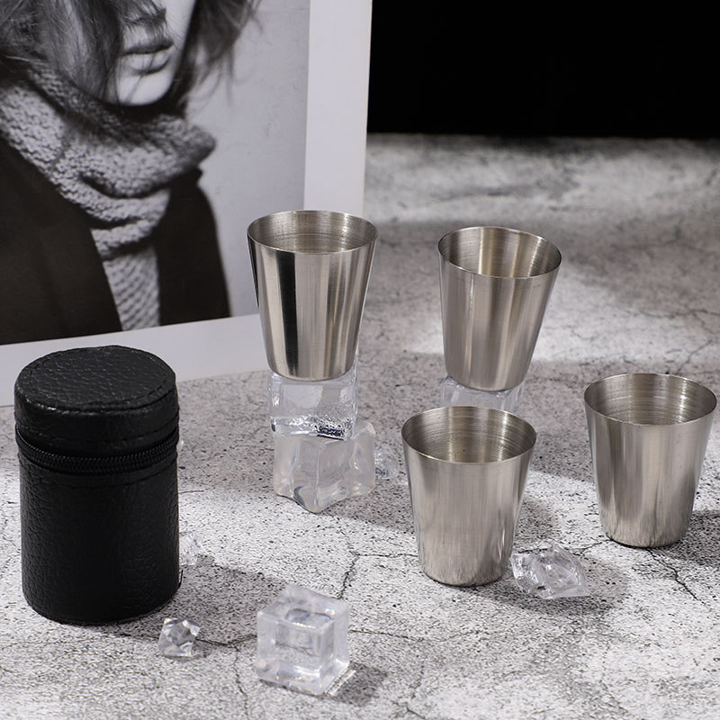 Stainless Steel Shot Glass Set - Camping Cooking Set With Bag review and price
