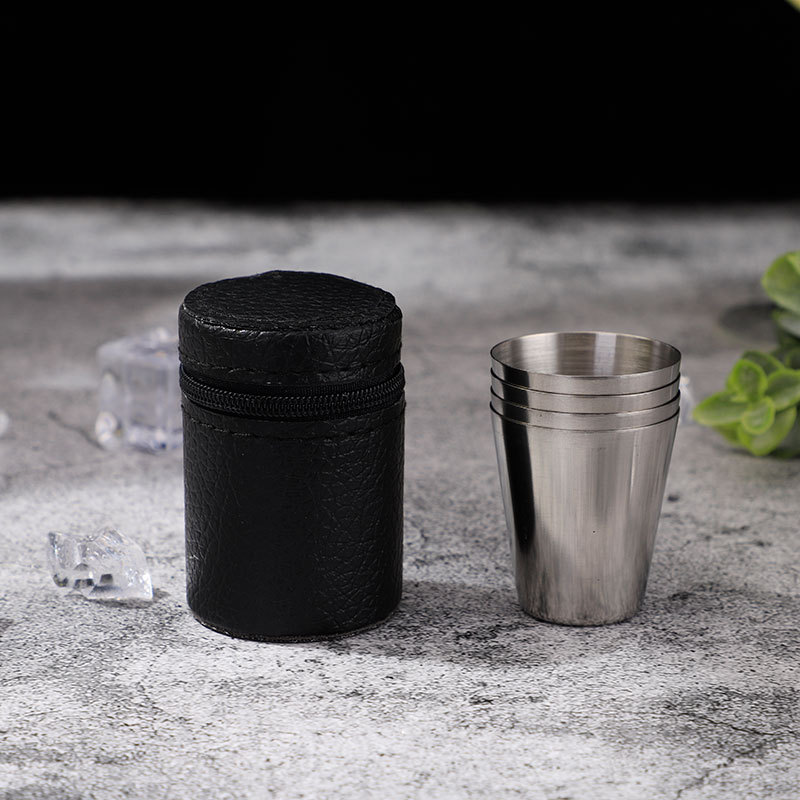 Stainless Steel Shot Glass Set - Camping Cooking Set With Bag review and price