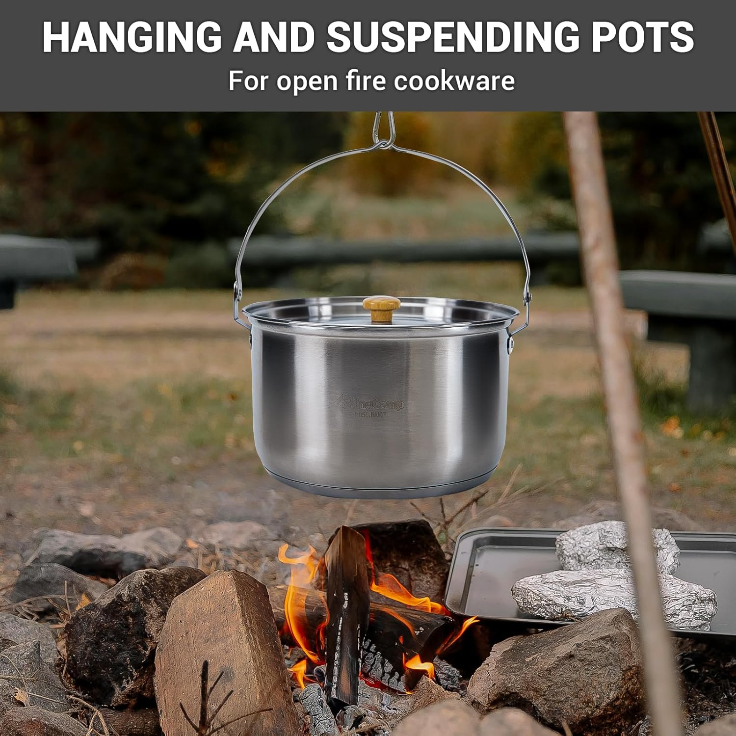 304 Stainless Steel Camping Co - Camping Cooking Set With Bag review and price