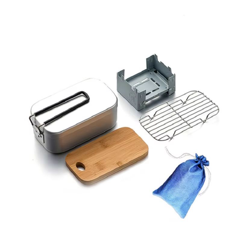 Outdoor Aluminium Mess Kit, St - Camping Cooking Box Set review and price