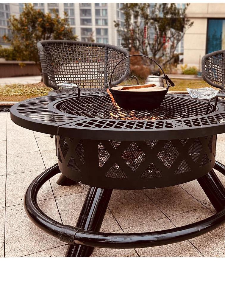 Large Outdoor Wood Burning Fir - Camping Cooking Fire Pit review and price